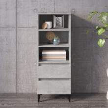 Berkfield Highboard Concrete Grey 40x36x110 cm Engineered Wood