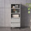 Berkfield Highboard Concrete Grey 40x36x110 cm Engineered Wood 1