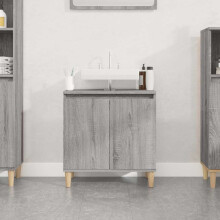 Berkfield Sink Cabinet Grey Sonoma 58x33x60 cm Engineered Wood