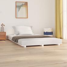 Berkfield Bed Frame without Mattress White 120x200 cm Solid Wood Pine