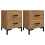 Berkfield Bedside Cabinets 2 pcs 36x30x45 cm Solid Wood Pine 2