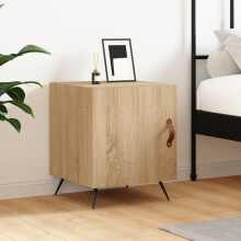Berkfield Bedside Cabinet Sonoma Oak 40x40x50 cm Engineered Wood