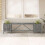 Berkfield Garden Bench with 2 Planters 150cm Solid Acacia Wood Grey 3