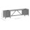 Berkfield Garden Bench with 2 Planters 150cm Solid Acacia Wood Grey 8