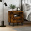 Berkfield Bedside Cabinet Smoked Oak 40x35x47.5 cm Engineered Wood 1