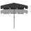 Berkfield Beach Parasol Black 200x125 cm 3