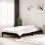 Berkfield Stack Bed without Mattress Black 75x190 cm Small Single Solid Wood Pine 1