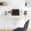 Berkfield Desk Top White 100x60x2.5 cm Solid Wood Pine 1