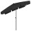 Berkfield Beach Parasol Black 200x125 cm 4