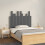 Berkfield Wall Headboard Grey 95.5x3x80 cm Solid Wood Pine 1