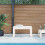 Berkfield Garden Bench White 80x38x45 cm Solid Wood Pine 1