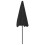 Berkfield Beach Parasol Black 200x125 cm 5
