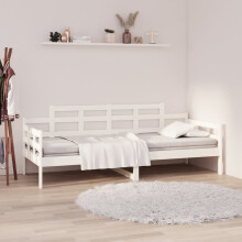 Berkfield Day Bed without Mattress White Solid Wood Pine 80x200 cm