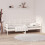 Berkfield Day Bed without Mattress White Solid Wood Pine 80x200 cm 1