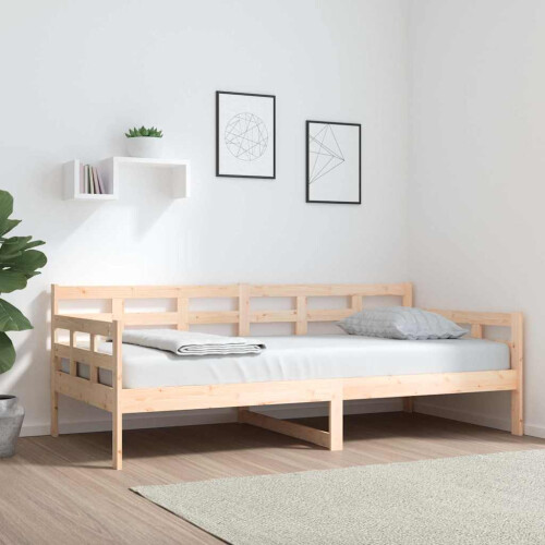 Berkfield Day Bed without Mattress Solid Wood Pine 90x190 cm Single
