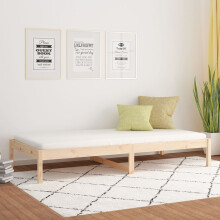 Berkfield Day Bed without Mattress 90x190 cm Single Single Solid Wood Pine