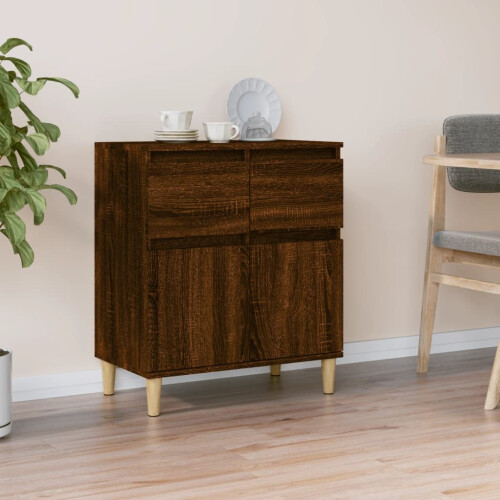 Berkfield Sideboard Brown Oak 60x35x70 cm Engineered Wood