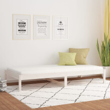 Berkfield Day Bed without Mattress White 80x200 cm Solid Wood Pine