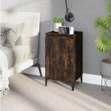 Berkfield Bedside Cabinet Smoked Oak 40x35x70 cm Engineered Wood