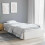 Berkfield Bed Frame without Mattress White Solid Wood 75x190 cm Small Single 1