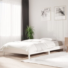 Berkfield Stack Bed without Mattress White 100x200 cm Solid Wood Pine