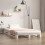 Berkfield Pallet Bed without Mattress White Small Single Solid Wood 1