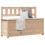 Berkfield Bench 110x41x76.5 cm Solid Wood Pine 1