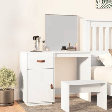 Berkfield Dressing Table White 95x50x134 cm Solid Wood Pine