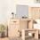 Berkfield Cosmetic Desk 95x50x134 cm Solid Wood Pine 1