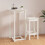 Berkfield Bar Table White 60x60x110 cm Solid Wood Pine 1