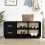 Berkfield Shoe Bench Black 100x34x45 cm Solid Wood Pine 1