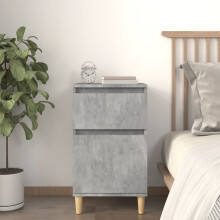 Berkfield Bedside Cabinet Concrete Grey 40x35x70 cm