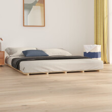Berkfield Bed Frame without Mattress 180x200 cm Super King Solid Wood Pine