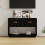 Berkfield TV Cabinet Black 90x40x60 cm Solid Wood Pine 1