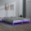 Berkfield LED Bed Frame without Mattress White 120x190 cm Small Double  Solid Wood 1