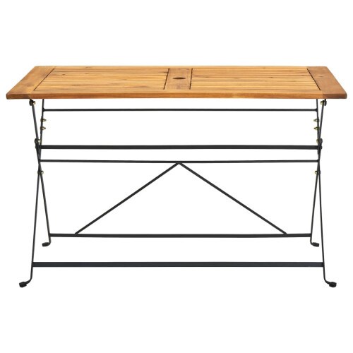 Berkfield Folding Garden Table 120x70x74 cm Solid Acacia Wood 1