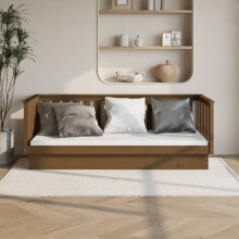 Berkfield Day Bed without Mattress Honey Brown 80x200 cm Solid Wood Pine