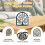 Space Efficient Napkin Holder for Kitchen Dining Table-Black 2