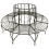 Berkfield Garden Tree Bench 160 cm Steel 2
