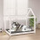Berkfield Dog Bed White 111x80x100 cm Solid Wood Pine 1