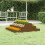 Berkfield Planter Honey Brown 80x80x27 cm Solid Wood Pine 1