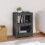 Berkfield Book Cabinet Grey 50x35x68 cm Solid Wood Pine 1