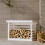 Berkfield Firewood Rack White 108x73x79 cm Solid Wood Pine 1