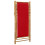 Berkfield Deck Chair Bamboo and Canvas Red 6
