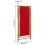 Berkfield Deck Chair Bamboo and Canvas Red 9