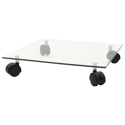 Berkfield Plant Rollers 4 pcs 35x35 cm Tempered Glass Square 1