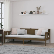 Berkfield Day Bed without Mattress Honey Brown Solid Wood Pine 90x200 cm
