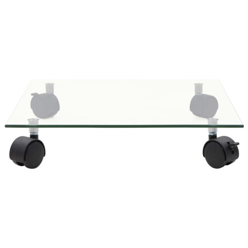 Berkfield Plant Rollers 4 pcs 35x35 cm Tempered Glass Square 2