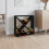 Berkfield Wine Cabinet Black 62x25x62 cm Solid Wood Pine 1