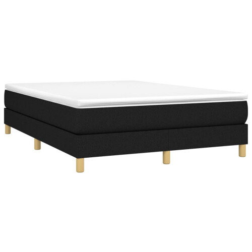 Berkfield Box Spring Bed Frame Black Double Fabric (UK/IE/FI/NO only) 2